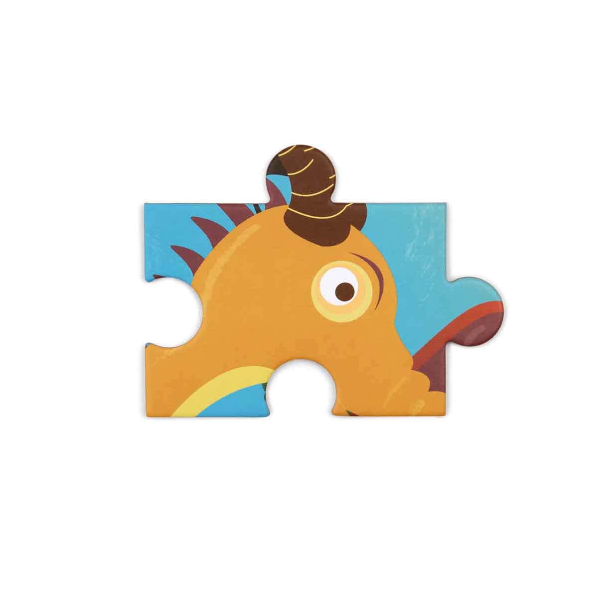 Scratch Europe 61-Pieces Dragon Contour Puzzle Unisex, 3-4 Years