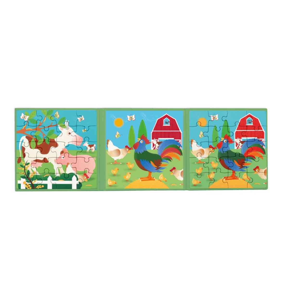 Scratch Europe Farm Magnetic Book Puzzle Unisex, 3-4 Years