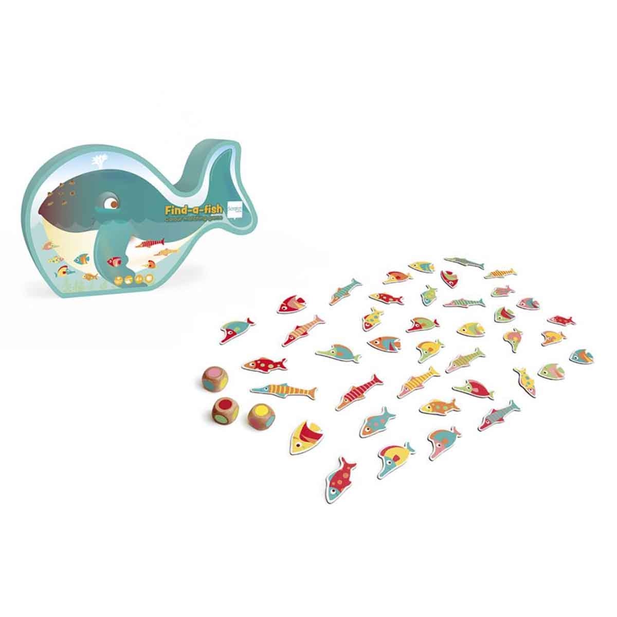 سكراتش يوروب لعبة البحث عن السمكة لتطابق الألوان، للجنسين، من عمر 3 إلى 4 سنوات