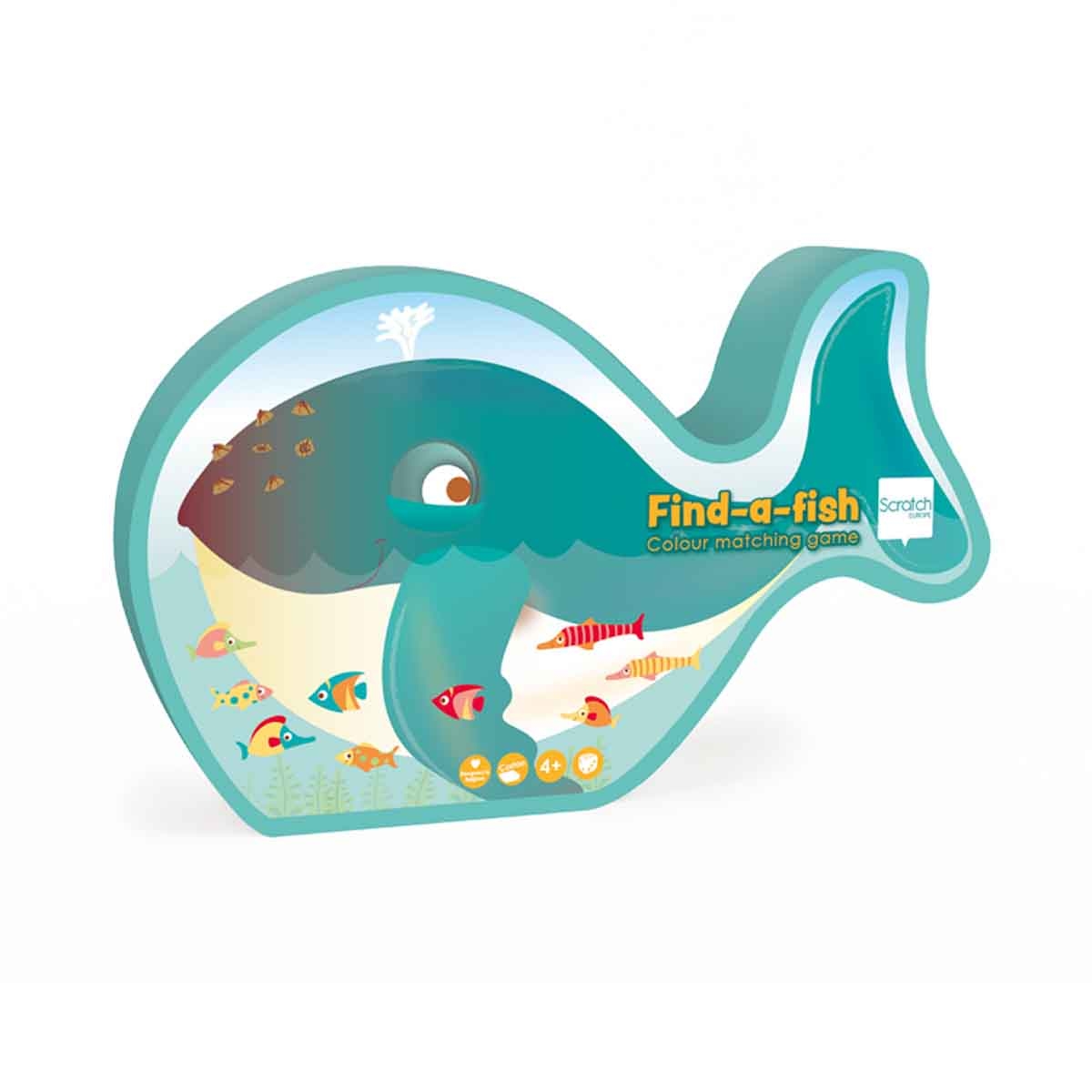 سكراتش يوروب لعبة البحث عن السمكة لتطابق الألوان، للجنسين، من عمر 3 إلى 4 سنوات