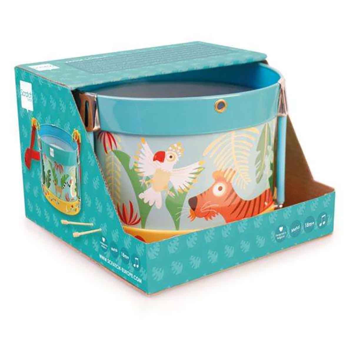 Scratch Europe Jungle Metal Drum Toddler, 0-2 Years