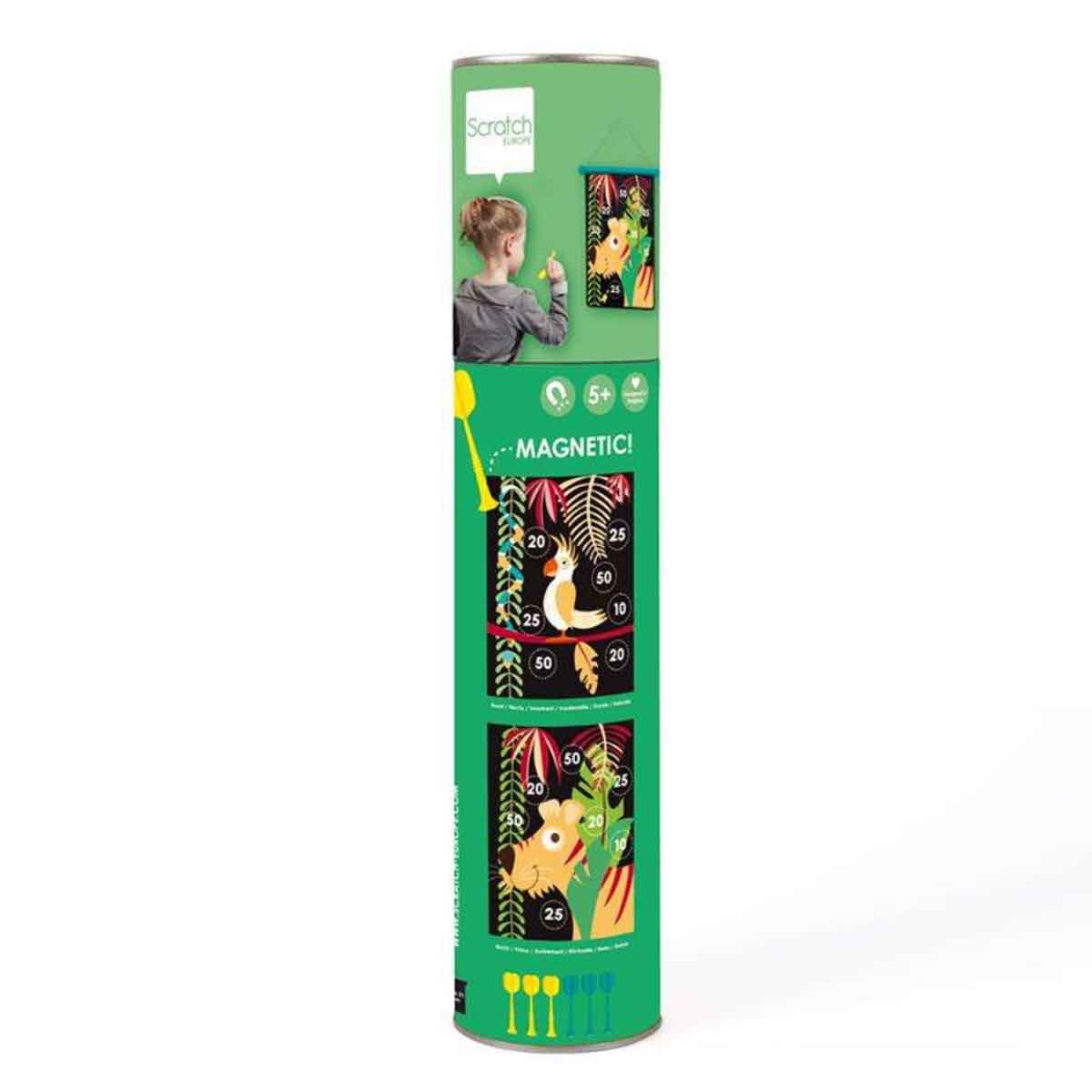 Scratch Europe Medium Tropical Jungle Magnetic Darts Game Unisex, 5-7 Years