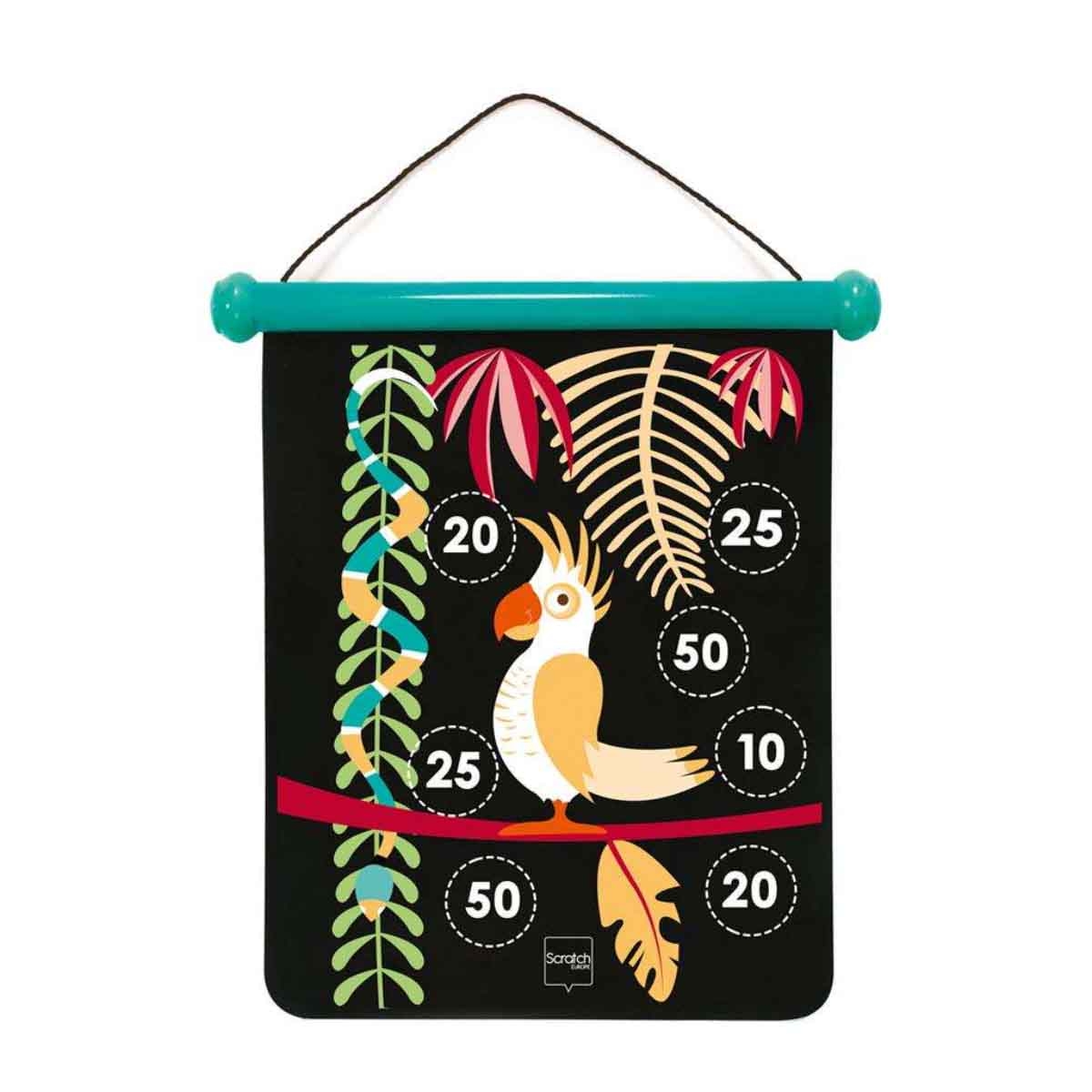 Scratch Europe Medium Tropical Jungle Magnetic Darts Game Unisex, 5-7 Years