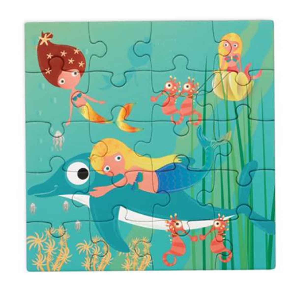 Scratch Europe Mermaids Magnetic Book Puzzle Unisex, 3-4 Years