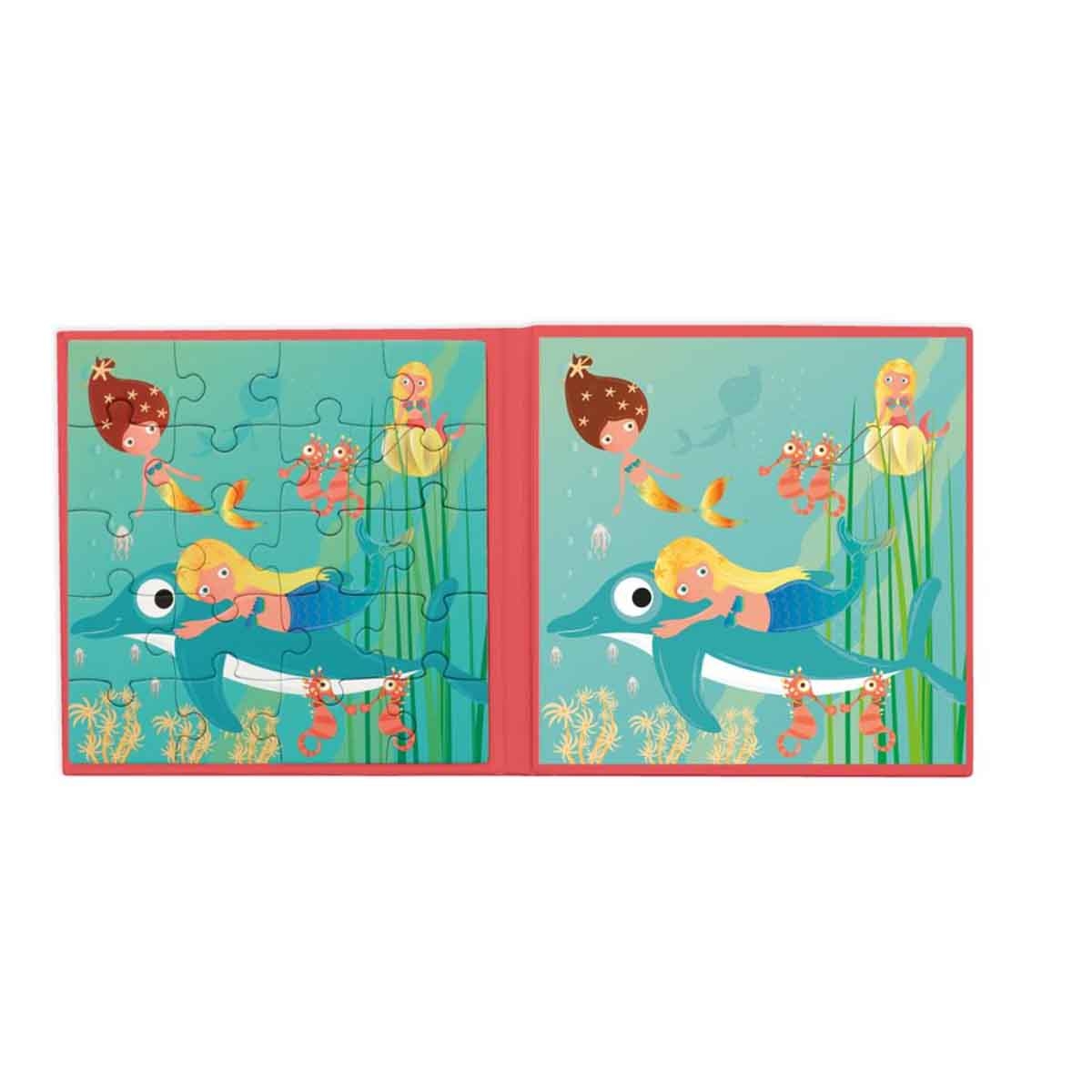Scratch Europe Mermaids Magnetic Book Puzzle Unisex, 3-4 Years