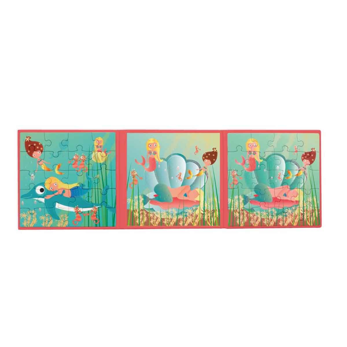 Scratch Europe Mermaids Magnetic Book Puzzle Unisex, 3-4 Years