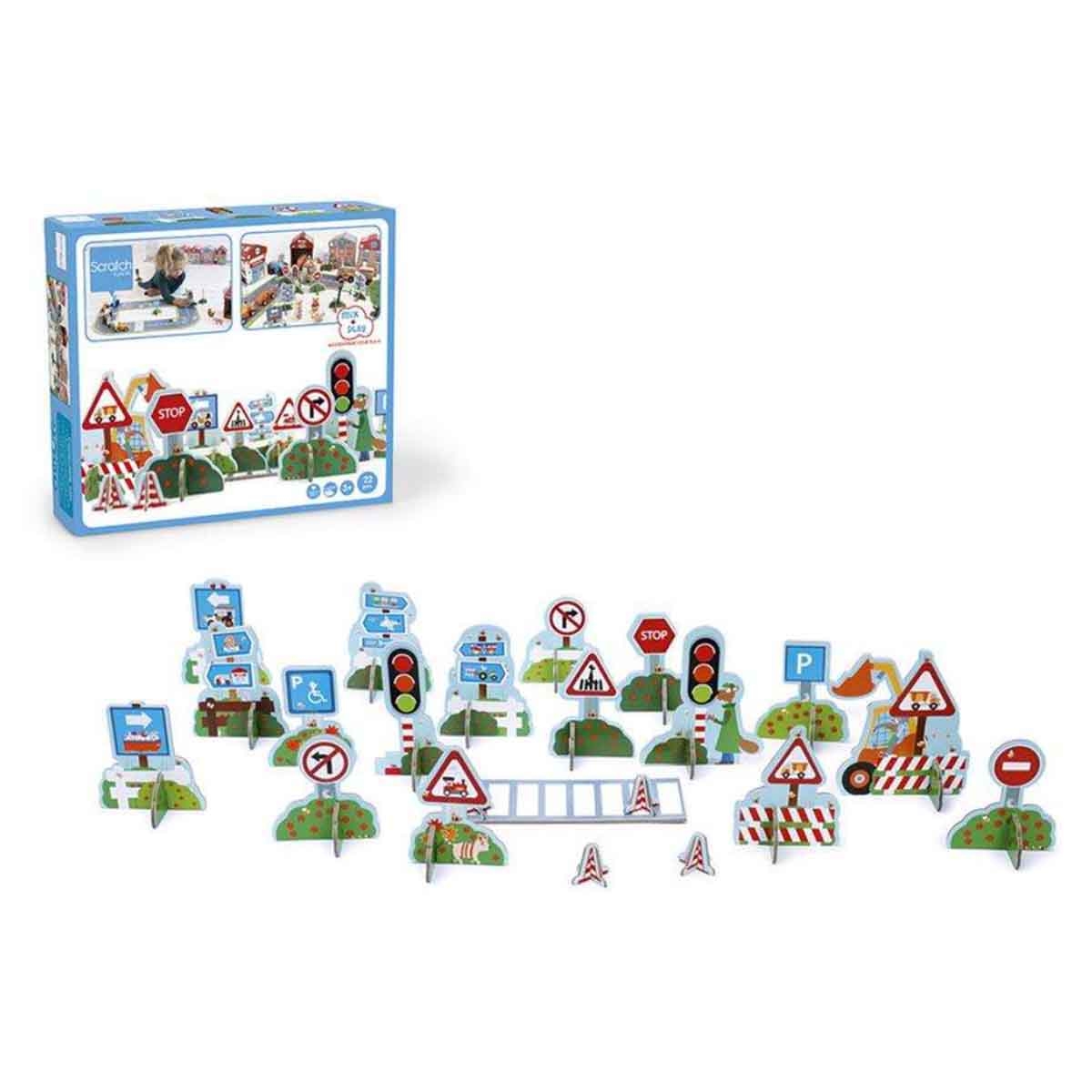 سكرتش يوروب إشارات مرور مزج والعب للجنسين 3 - 4 سنوات