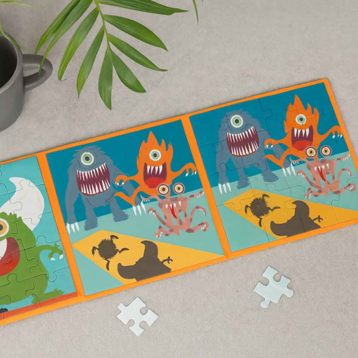 سكراتش يوروب كتاب مغناطيسي لغز الوحوش، للجنسين، من عمر 3 إلى 4 سنوات