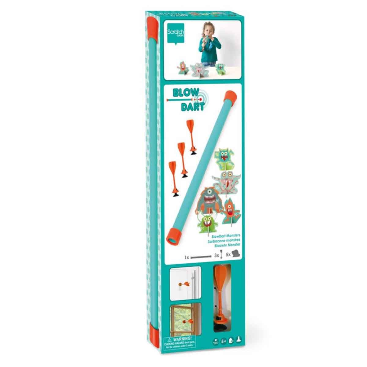 Scratch Europe Monsters Magnetic Blow Dart Unisex, 5-7 Years