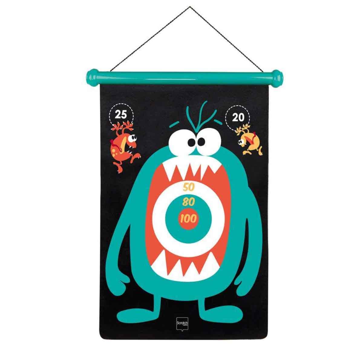 Scratch Europe Monsters Magnetic Dart Board with Darts Unisex, 5-7 Years