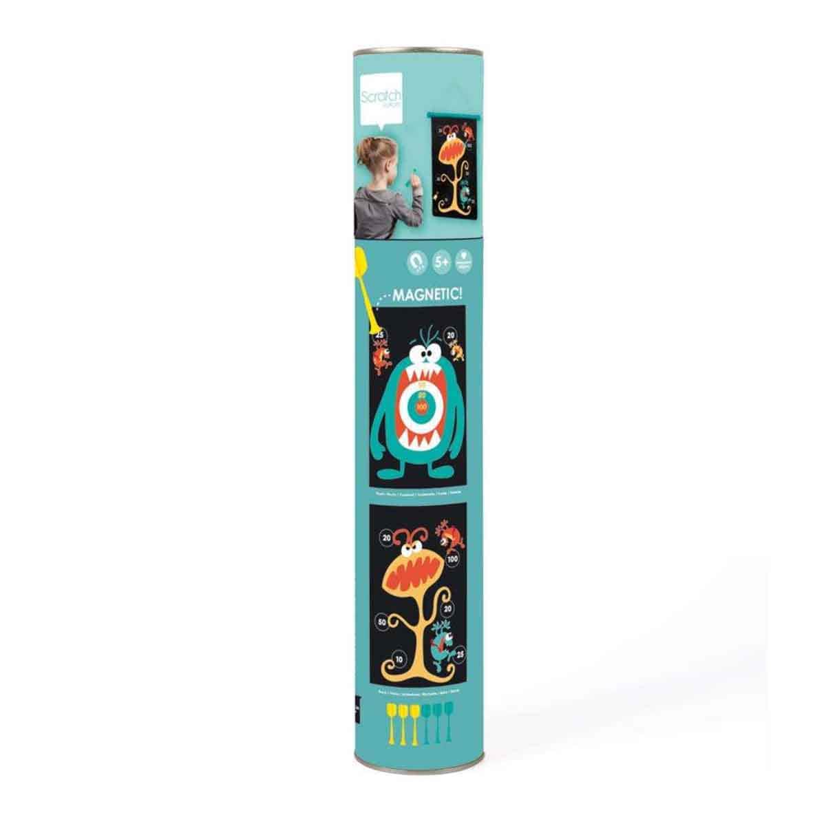 Scratch Europe Monsters Magnetic Dart Board with Darts Unisex, 5-7 Years