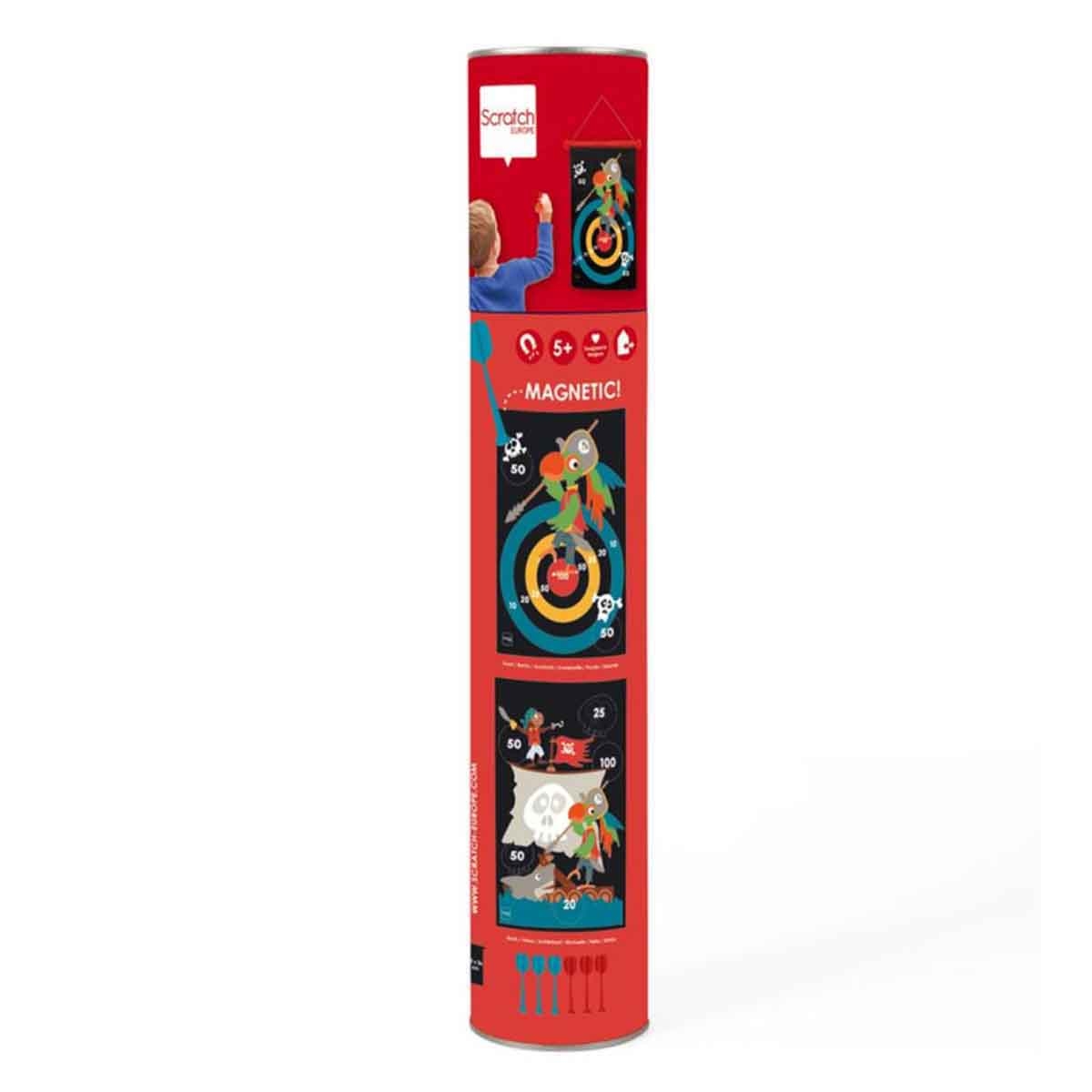 سكرتش يوروب لوحة سهام مغناطيسية قراصنة مع سهام للجنسين 5 - 7 سنوات