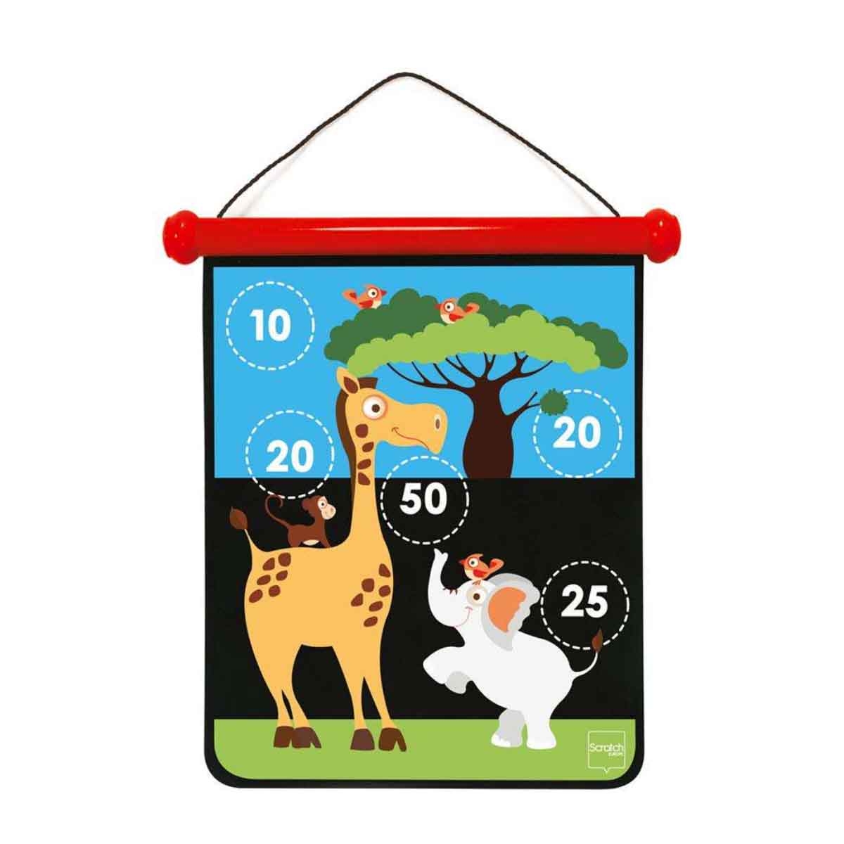 Scratch Europe Safari Magnetic Dart Board with Darts Unisex, 5-7 Years