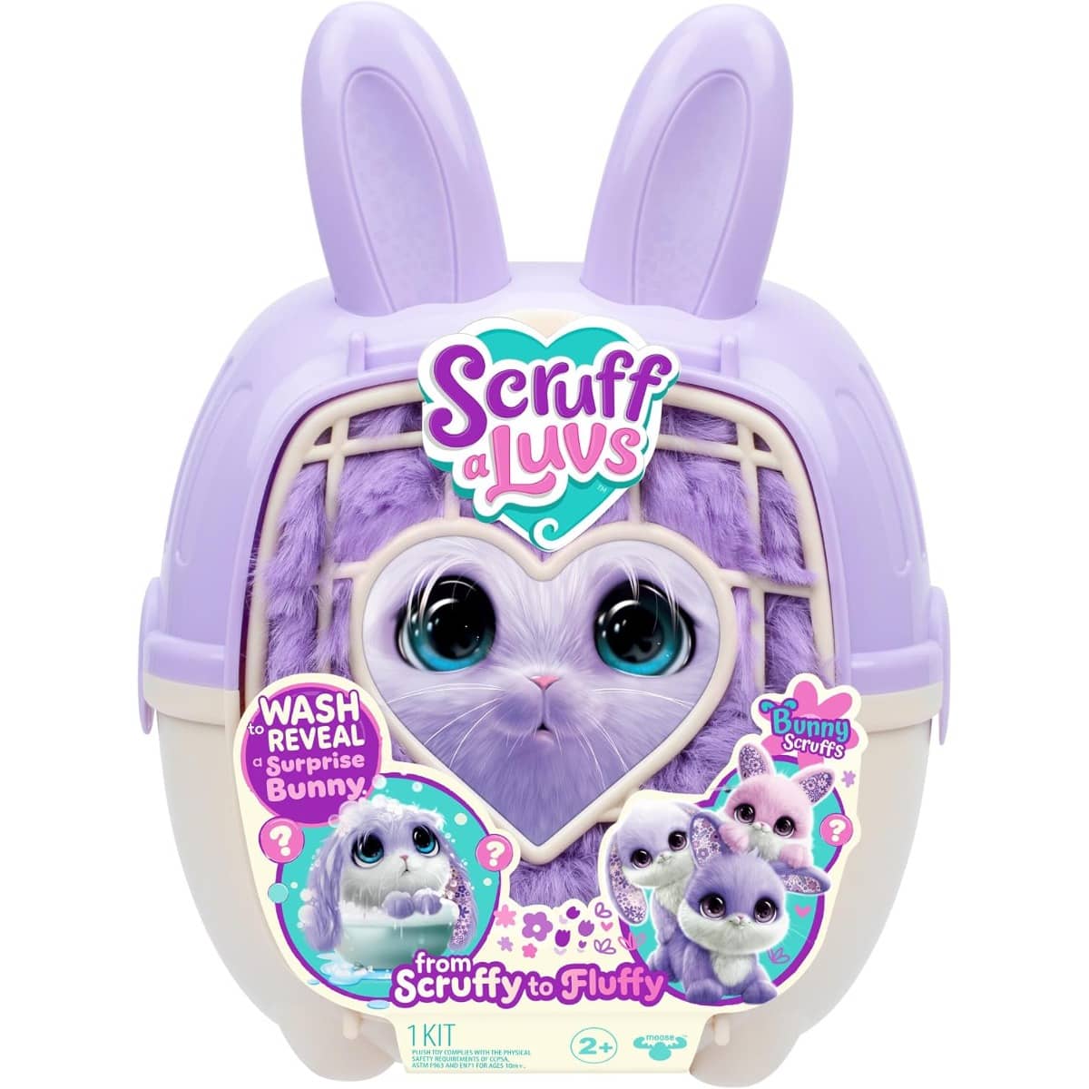 ScruffaLuvs Bunny Scruffs Surprise Plush Toy Girls, 2-3 Years