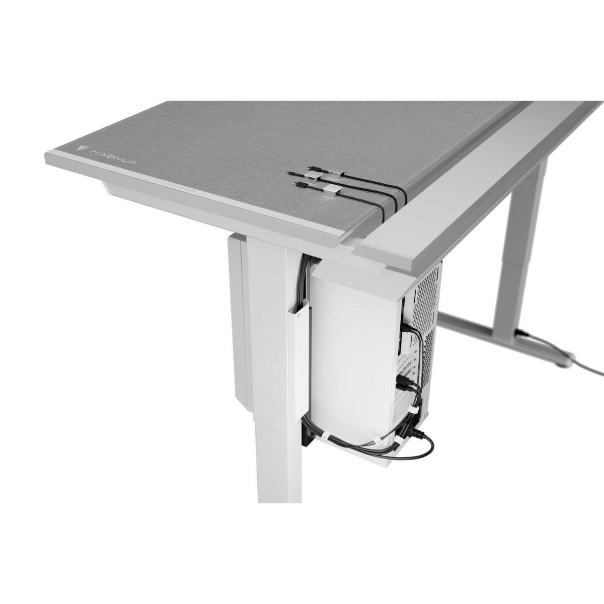 Secretlab Pure White XL Magnus Cable Management Bundle