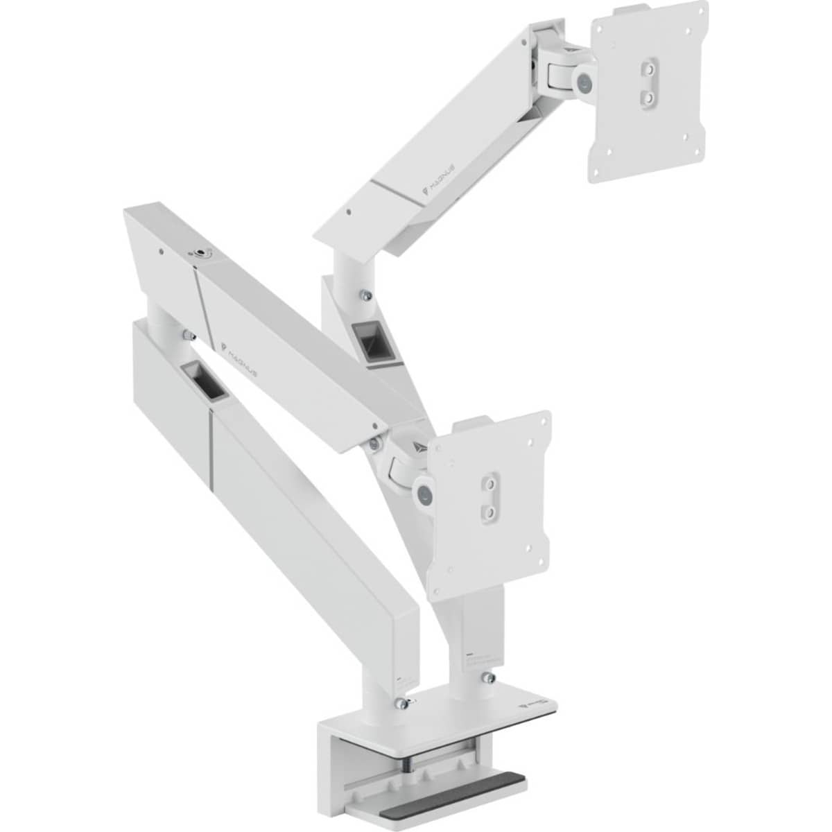 Secretlab White Magnus Dual Monitor Arm