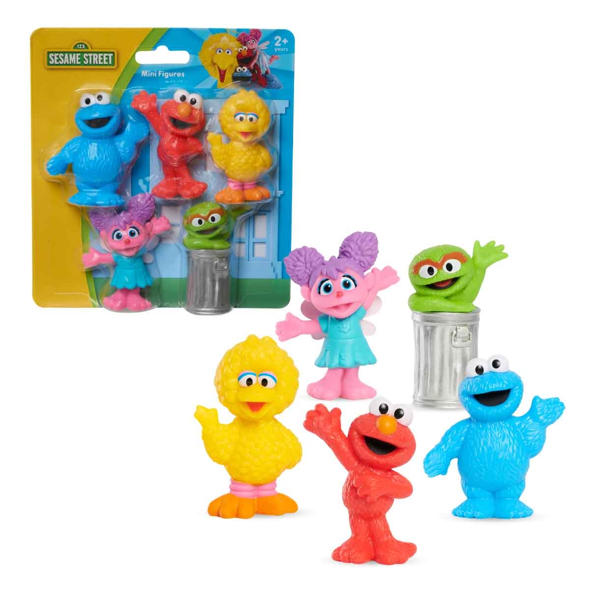 Sesame Street 5-Piece Mini Action Figure Set Unisex, 3-4 Years