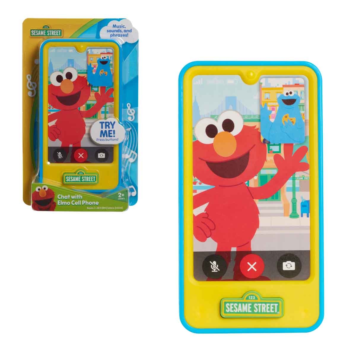 Sesame Street Chat With Elmo Cell Phone Interactive Toy Unisex, 3-4 Years