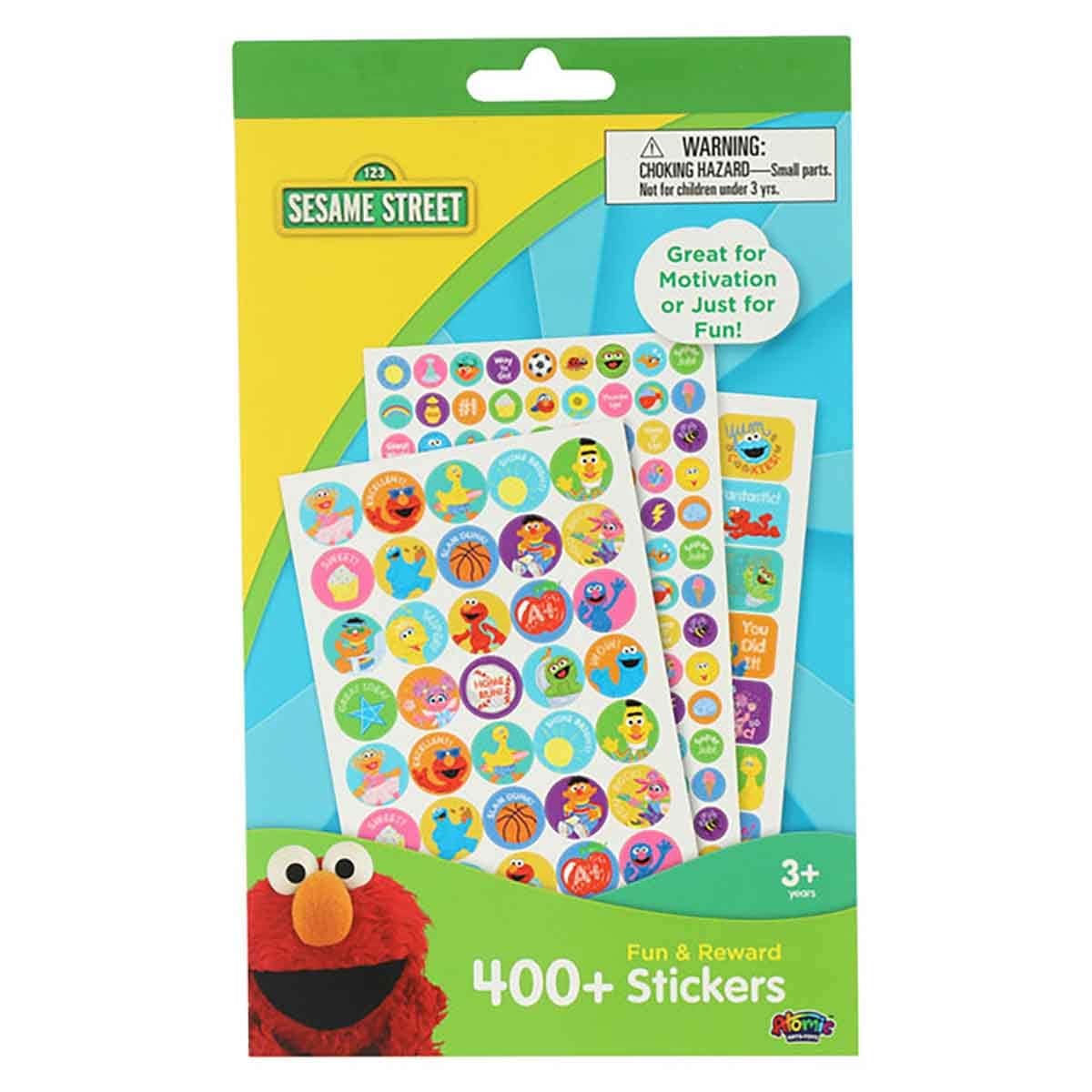 Sesame Street Dough Set + 5 Chalk Holders + Pencil Case + Crayons + Glue Sticks + Stickers + Bath Coloring Set Bundle