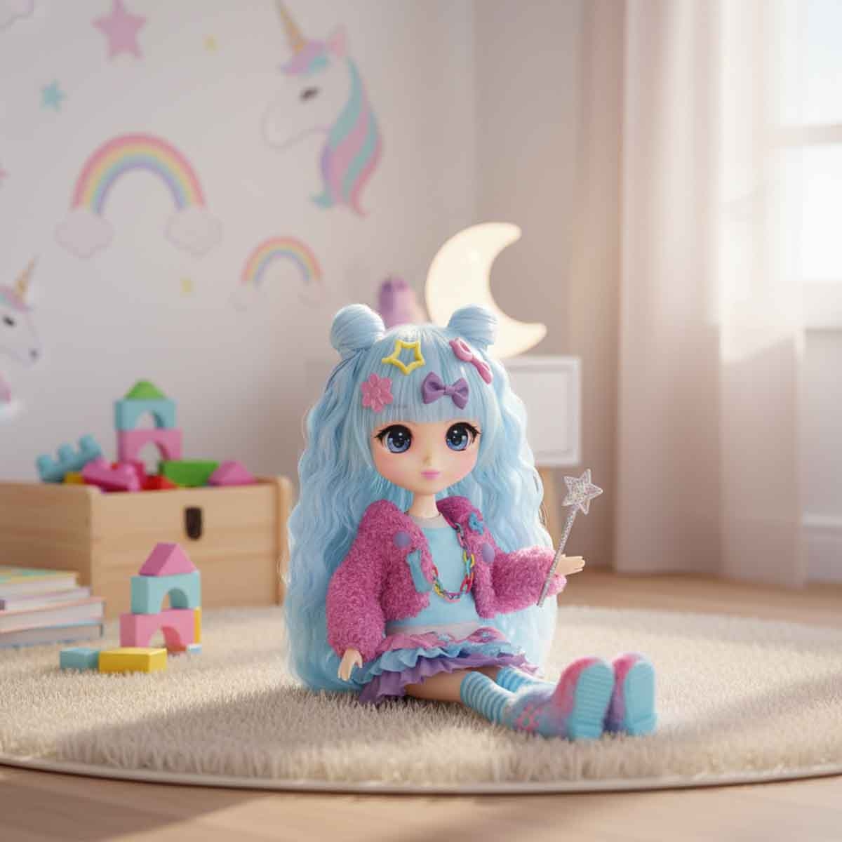 شيباجوكو أنمي دمية ساكورا للبنات، 3-4 سنوات