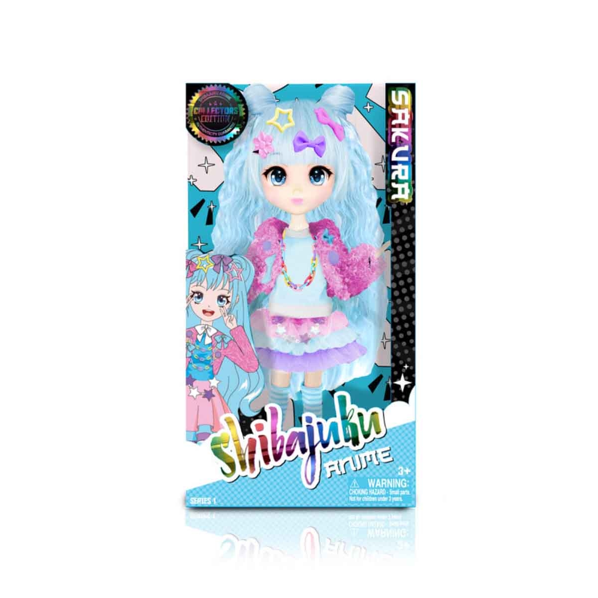 شيباجوكو أنمي دمية ساكورا للبنات، 3-4 سنوات