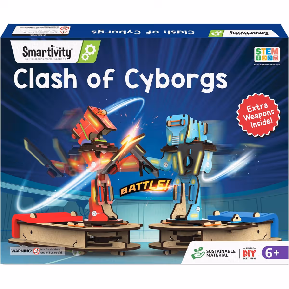 Smartivity 2 in 1 Fighting Robots Toy Unisex, 5-7 Years