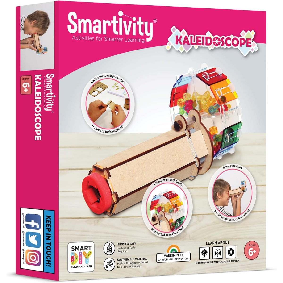Smartivity Educational Kaleidoscope Toy Unisex, 5-7 Years