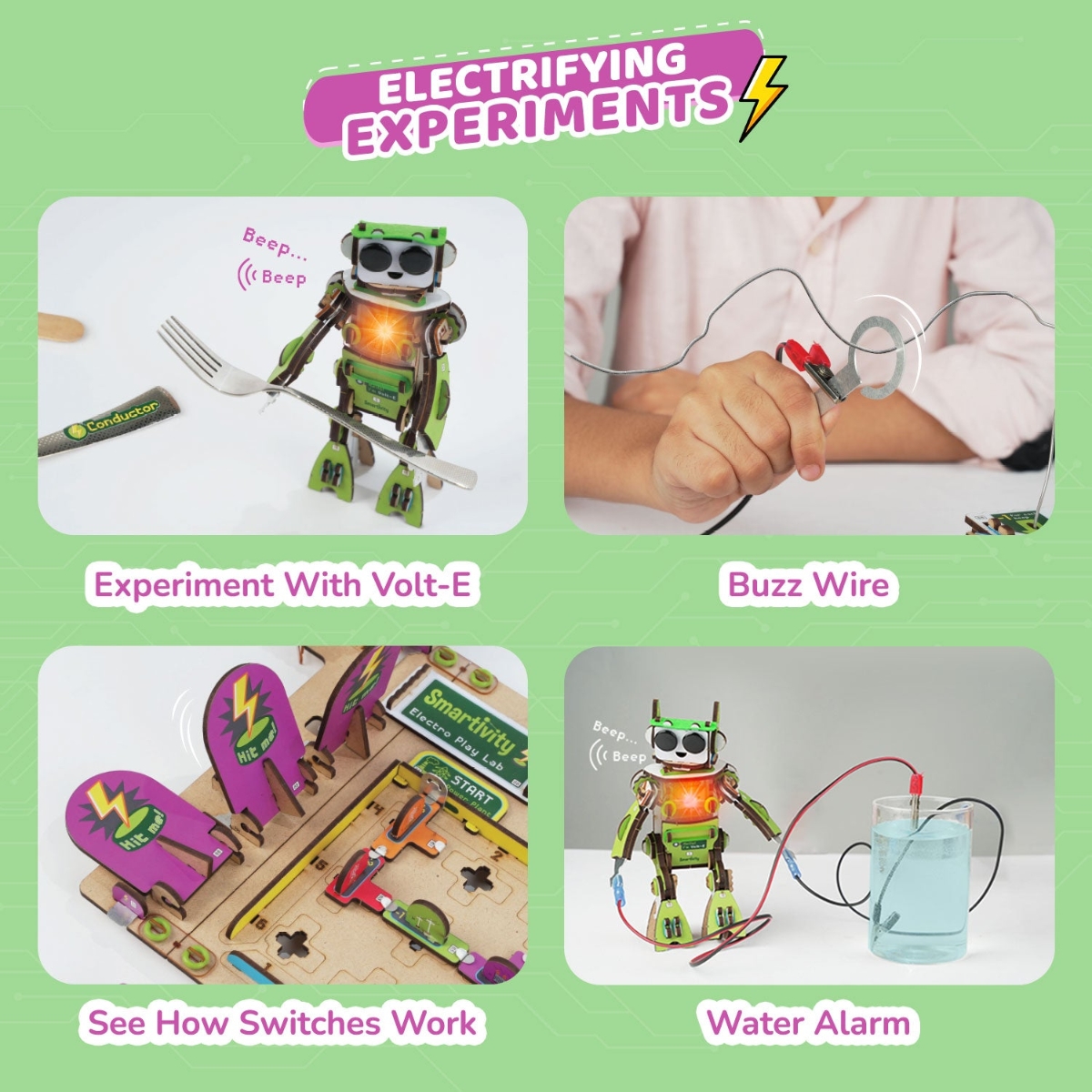 Smartivity Electro Play Lab Robot with Light and Sound Toy Unisex, 8-10 Years
