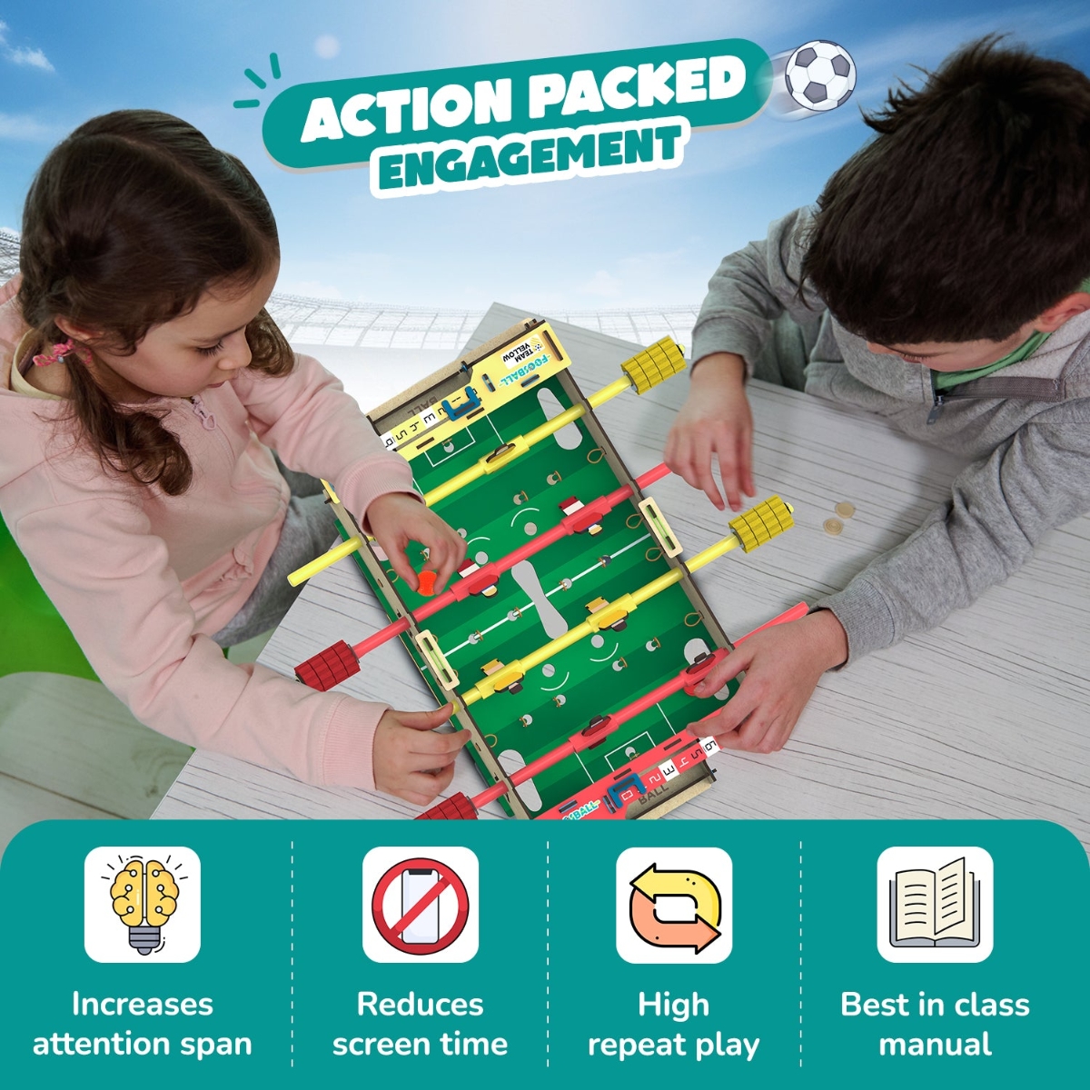 Smartivity Foosball Construction Toy Unisex, 5-7 Years