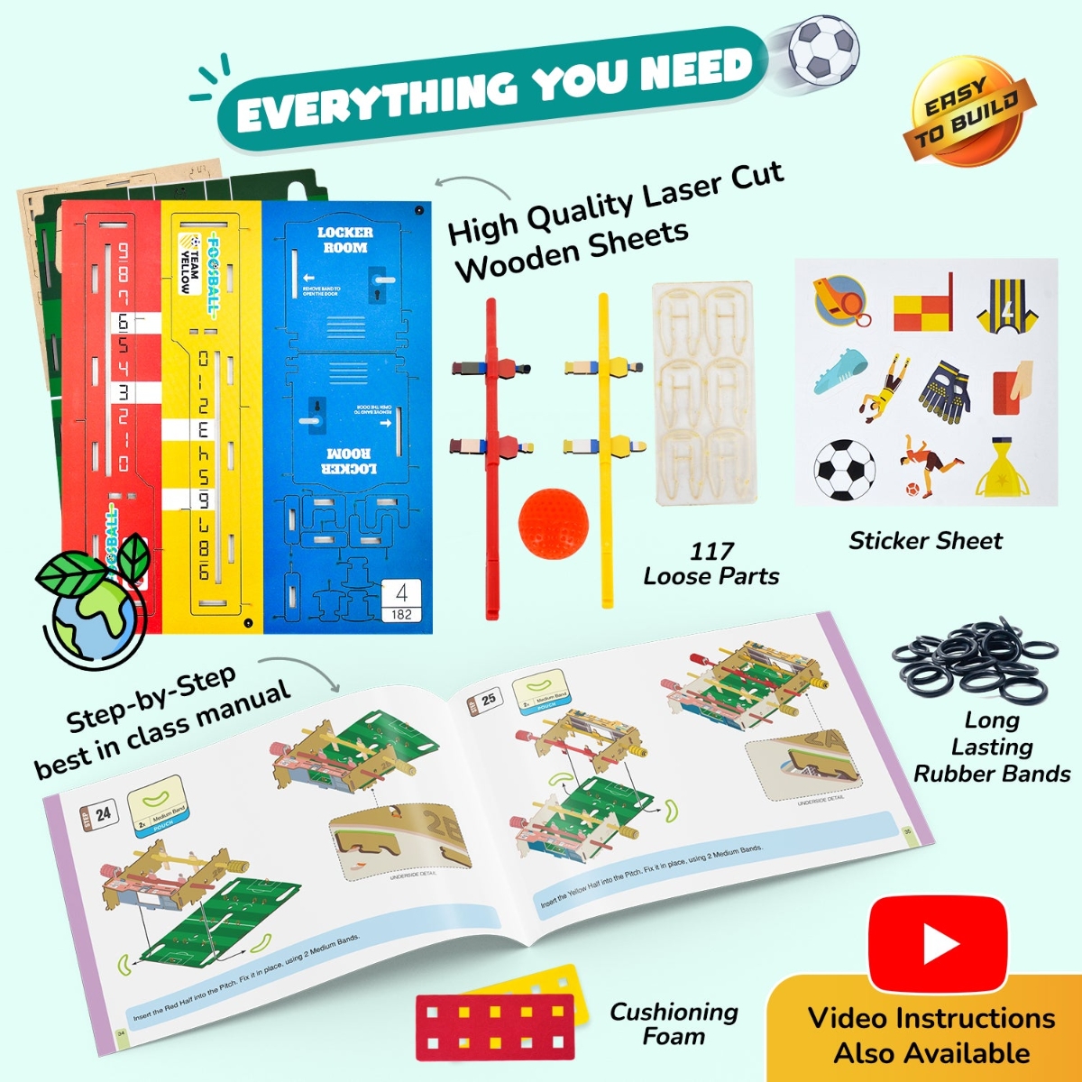 Smartivity Foosball Construction Toy Unisex, 5-7 Years