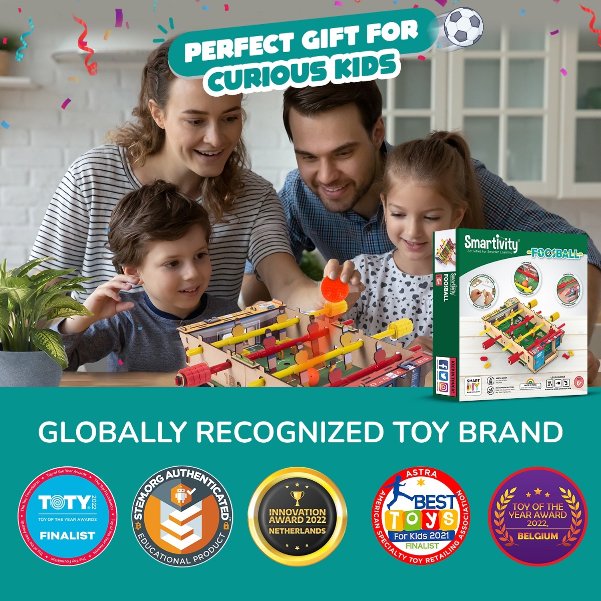Smartivity Foosball Construction Toy Unisex, 5-7 Years