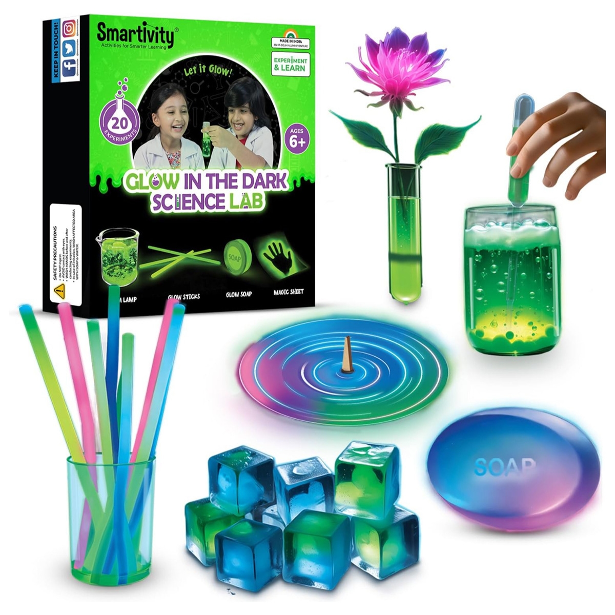 Smartivity Glow in the Dark Science Lab Unisex, 5-7 Years