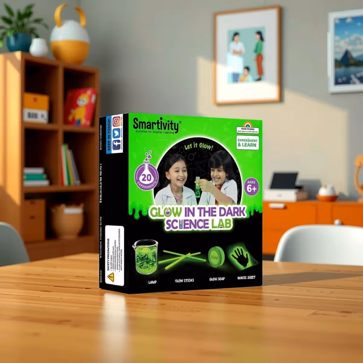 Smartivity Glow in the Dark Science Lab Unisex, 5-7 Years