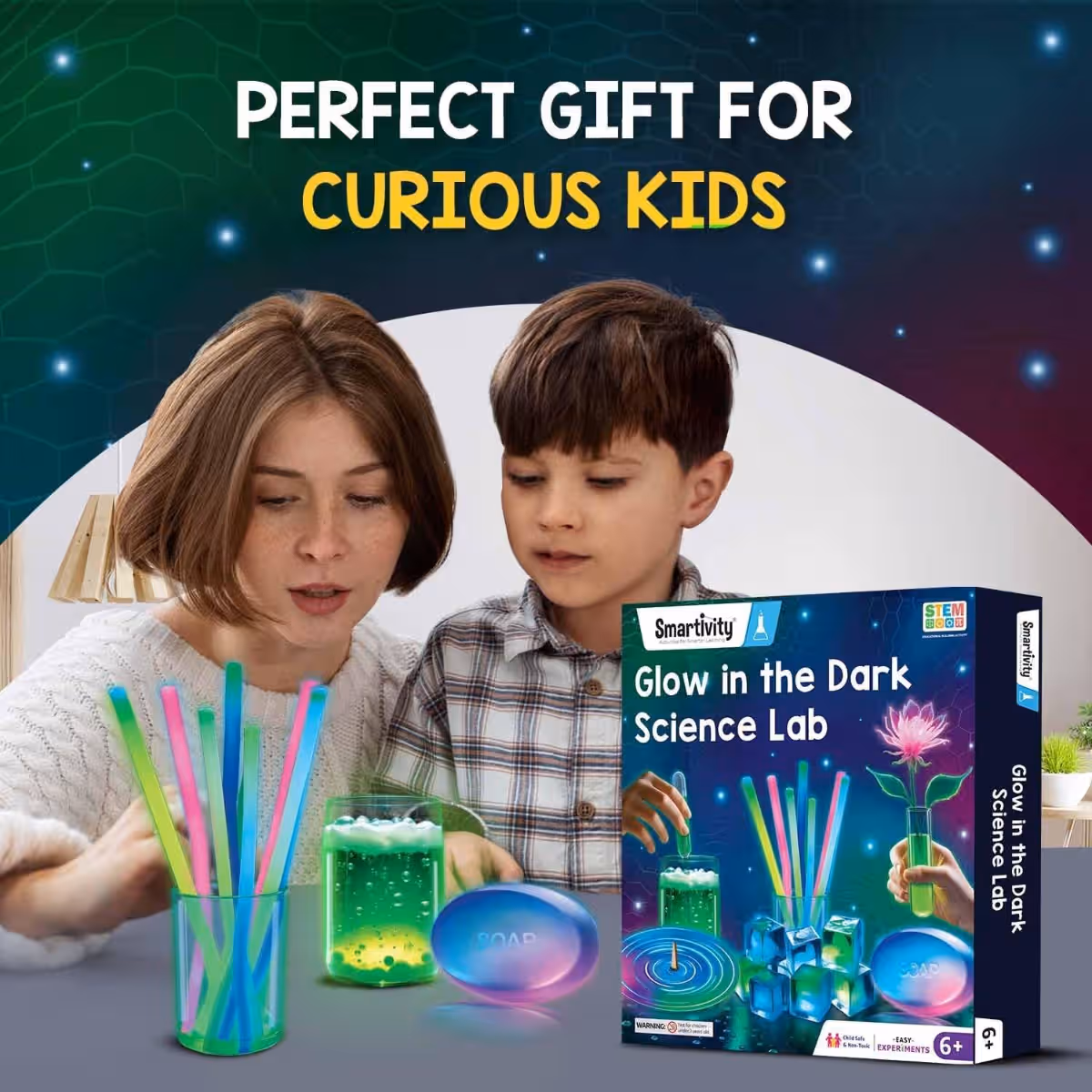Smartivity Glow in the Dark Science Lab Unisex, 5-7 Years