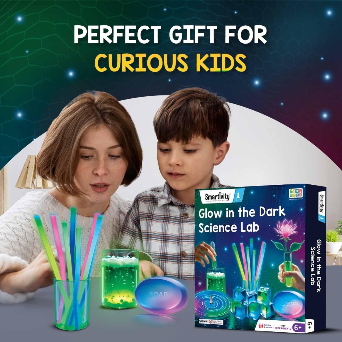 Smartivity Glow in the Dark Science Lab Unisex, 5-7 Years