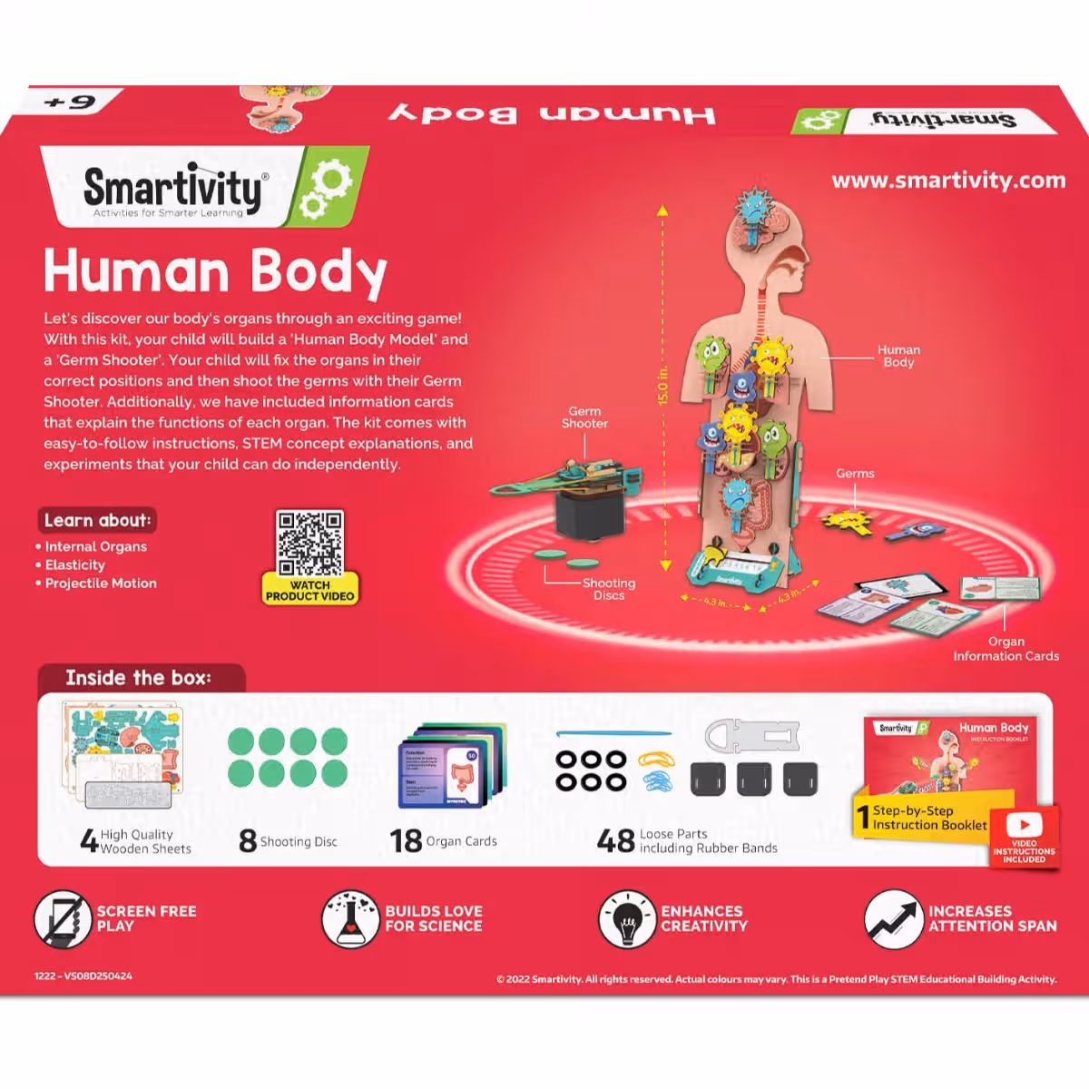 Smartivity Human Body Science Kit Unisex, 5-7 Years