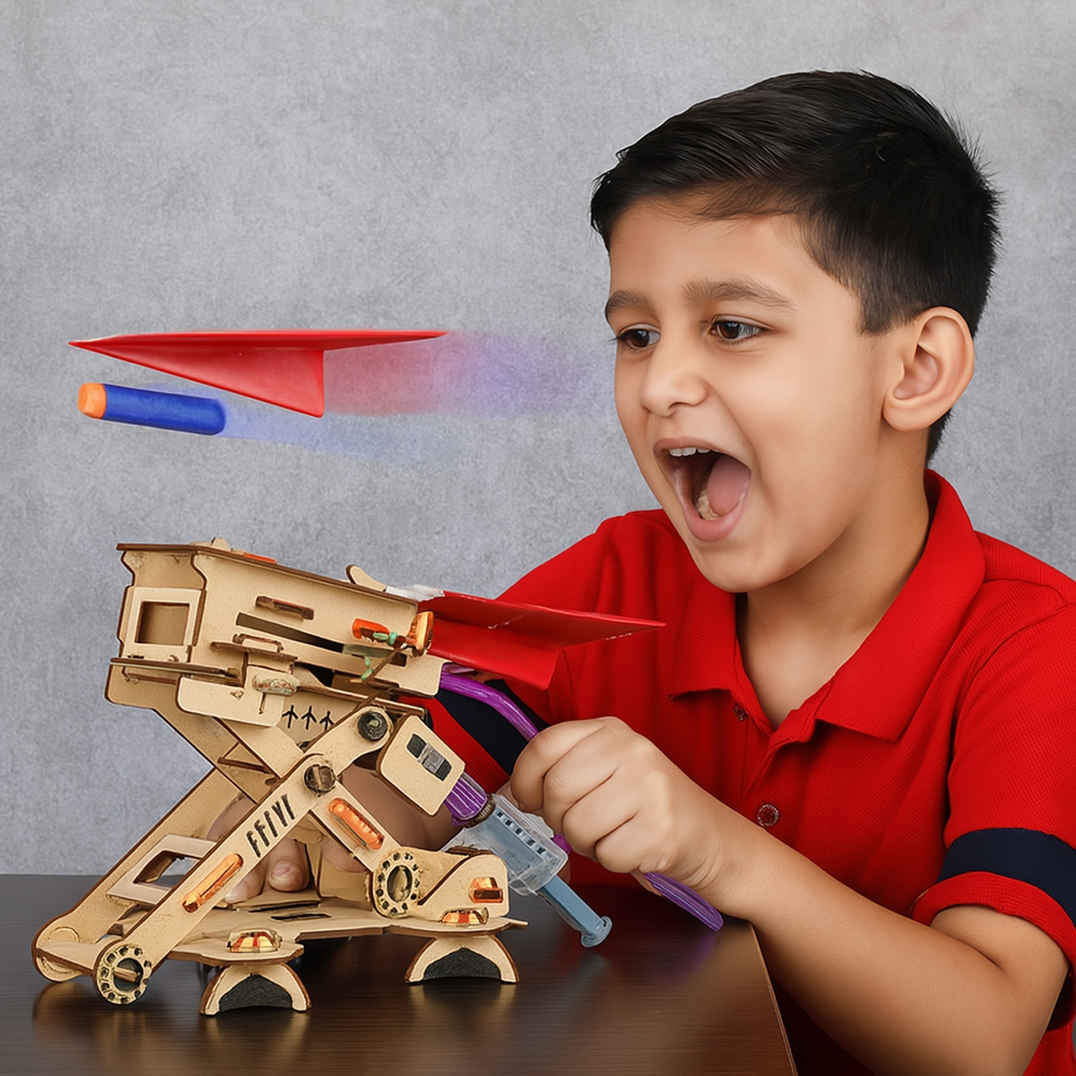 Smartivity Hydraulic Plane Launcher Unisex, 5-7 Years