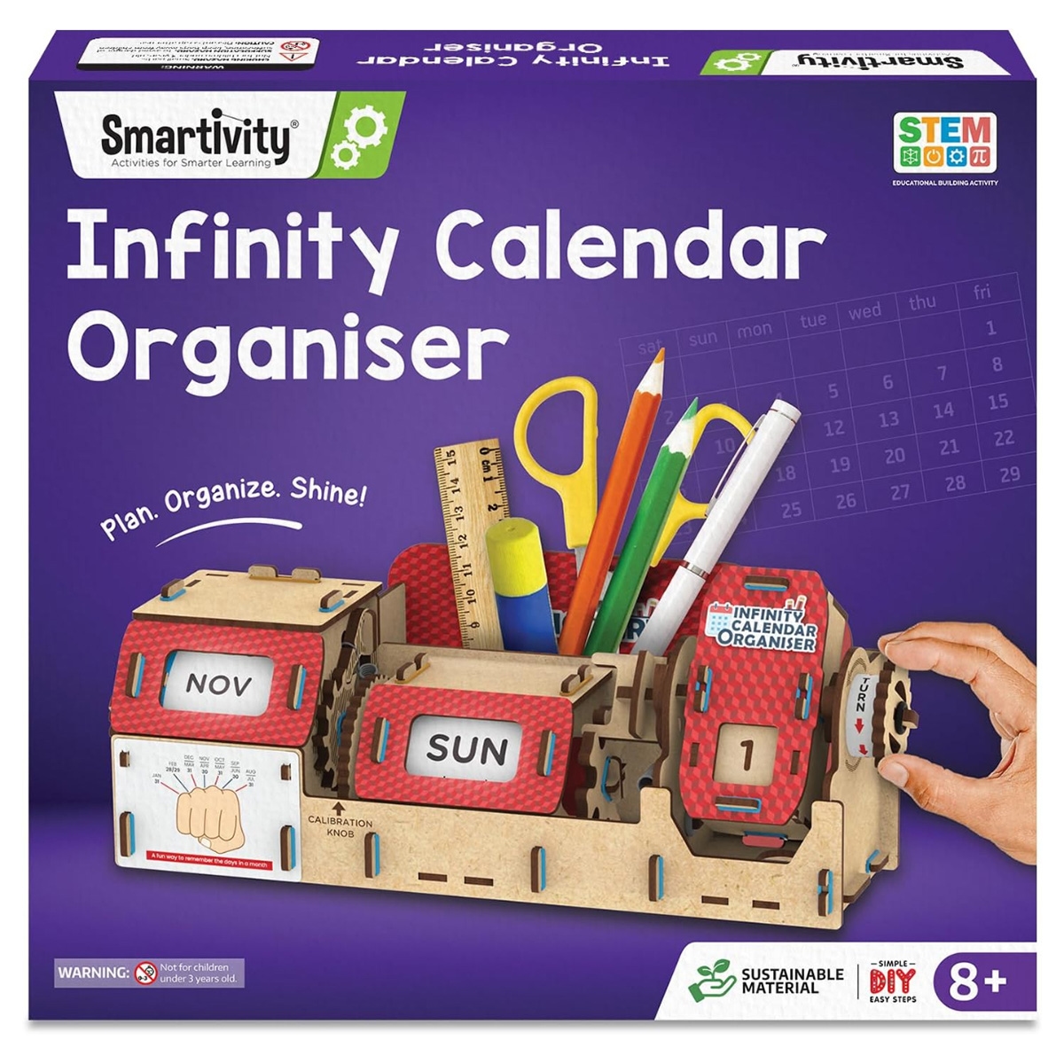 Smartivity Infinity Calendar Organizer Unisex, 8-10 Years