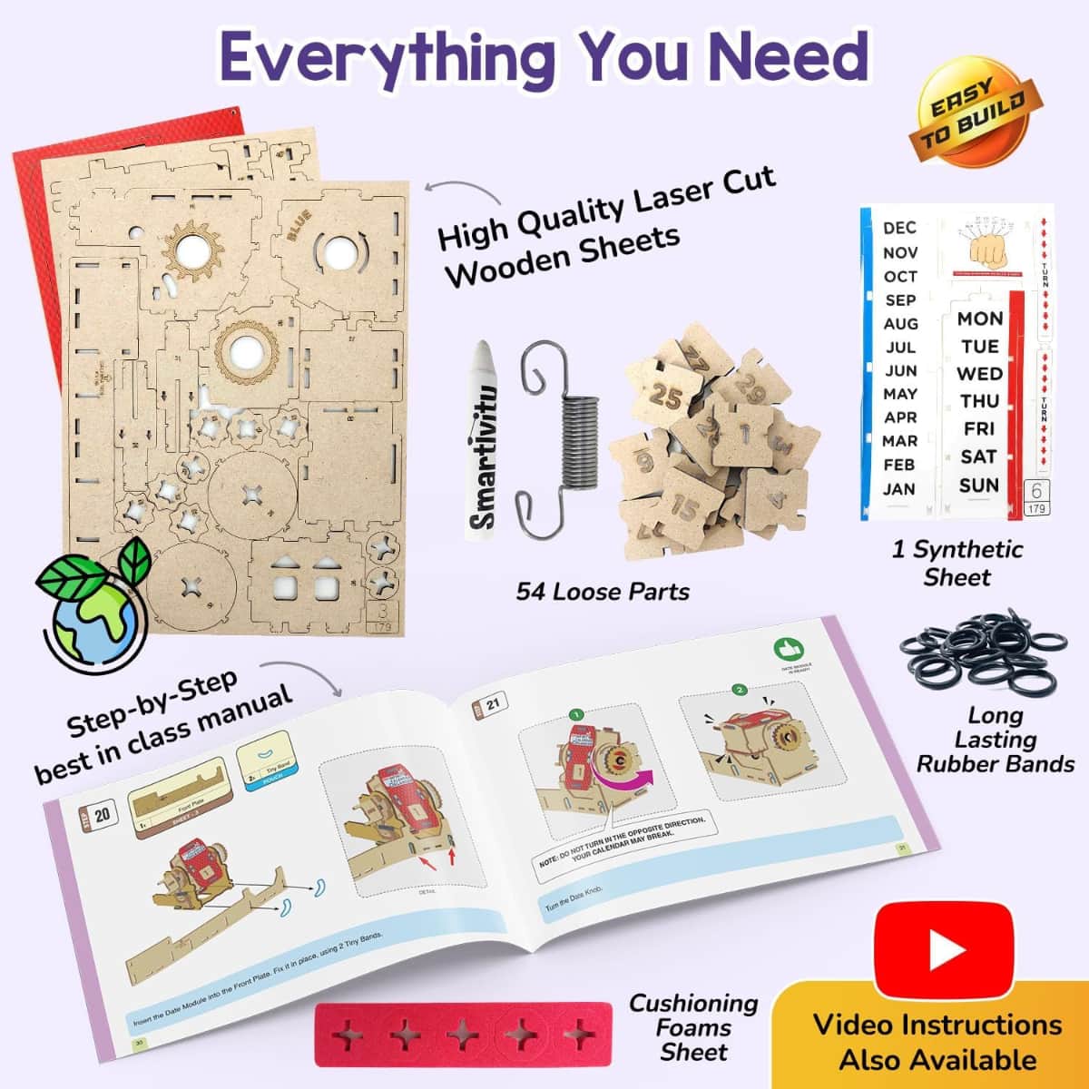 Smartivity Infinity Calendar Organizer Unisex, 8-10 Years