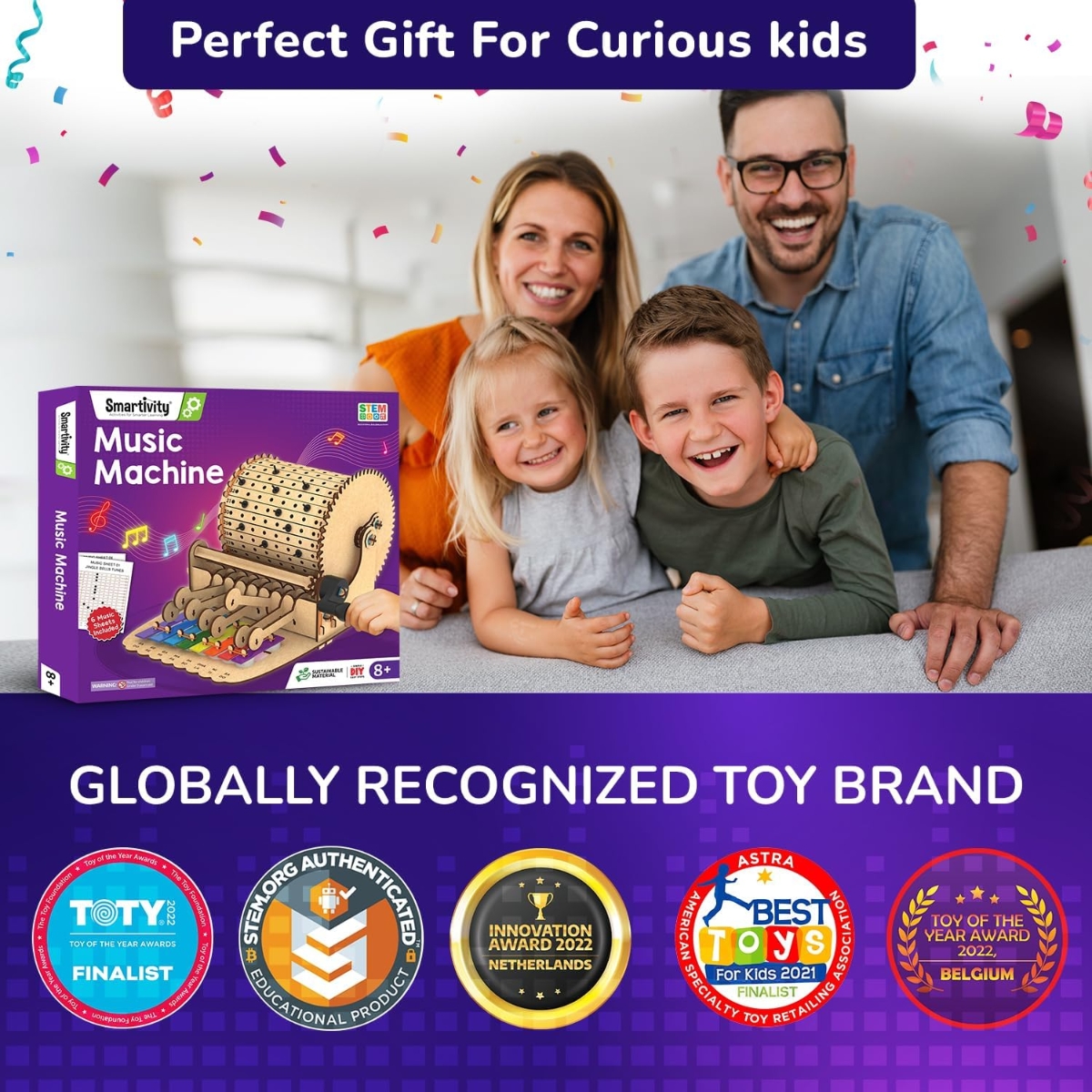 Smartivity Mechanical Music Machine Unisex, 8-10 Years