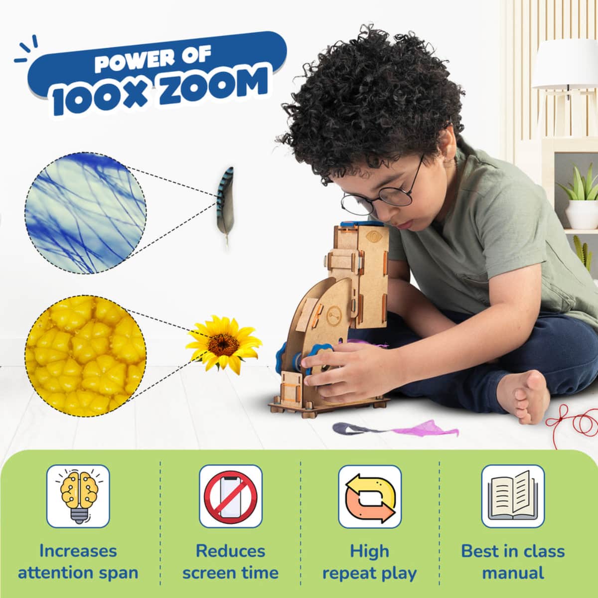 Smartivity Microscope Educational Toy Unisex, 8-10 Years