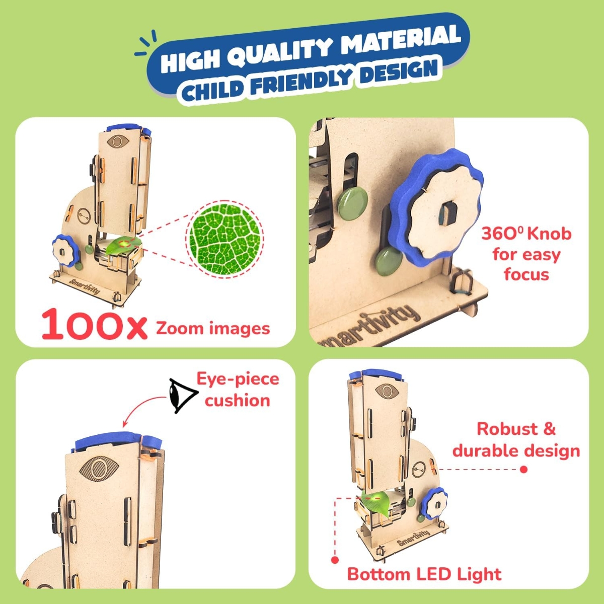 Smartivity Microscope Educational Toy Unisex, 8-10 Years