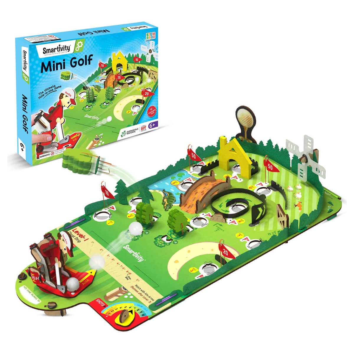 Smartivity Mini Golf Construction Toy Unisex, 5-7 Years