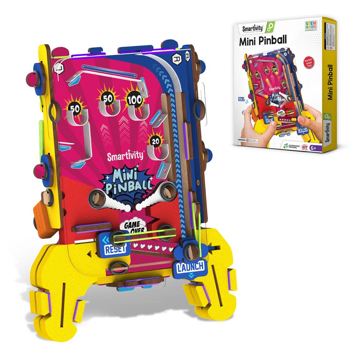 Smartivity Mini Pinball Construction Toy Unisex, 5-7 Years