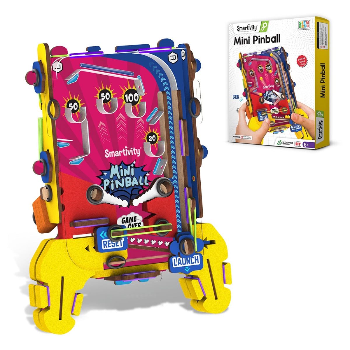 Smartivity Mini Pinball Construction Toy Unisex, 5-7 Years