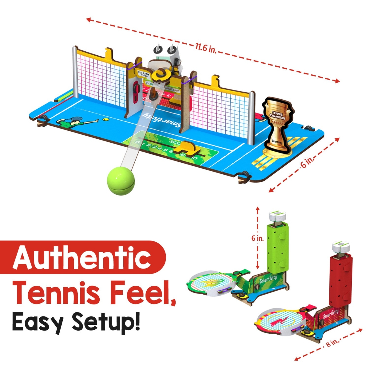 Smartivity Mini Tennis Construction Toy Unisex, 5-7 Years