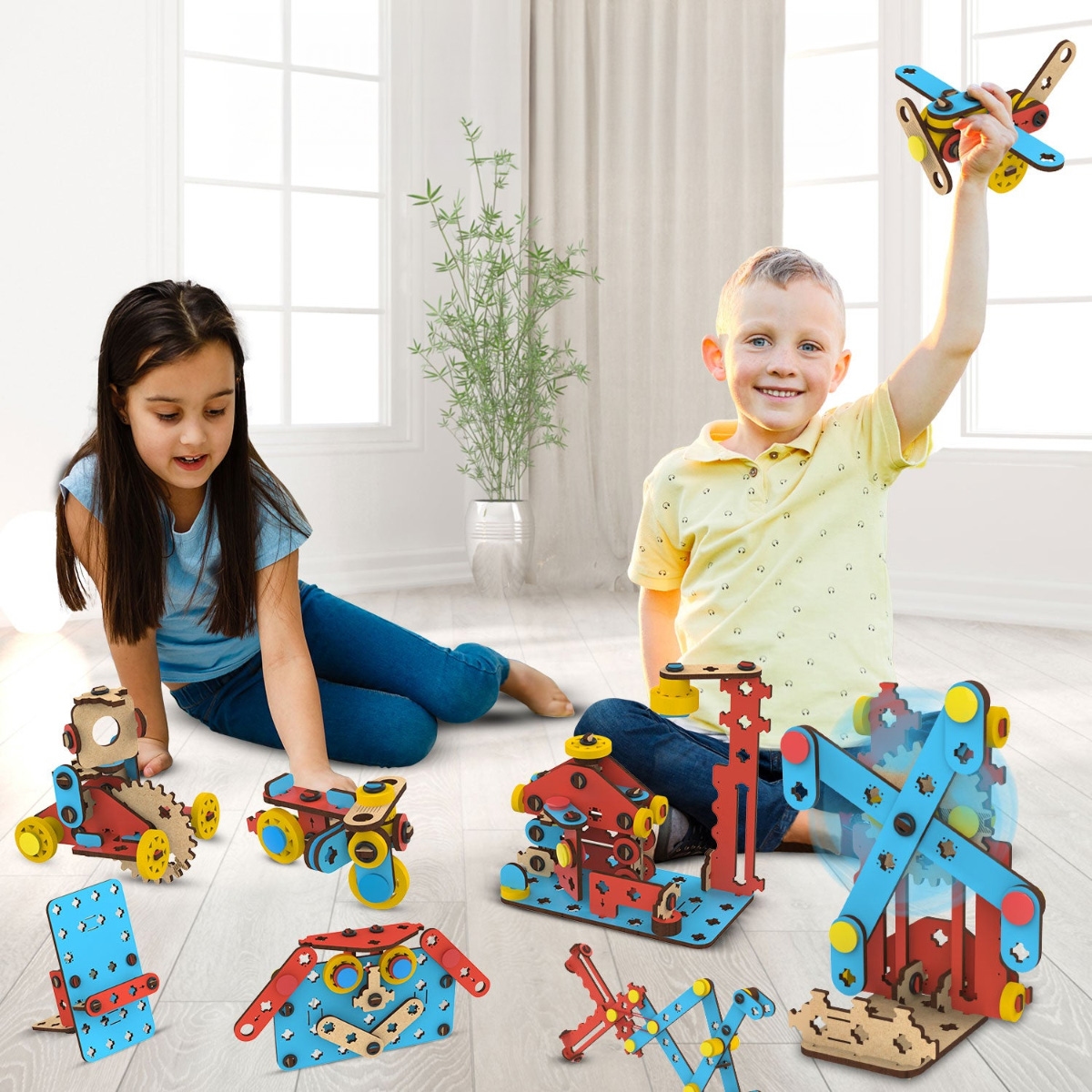 Smartivity Multi Builds Hydraulics Kit Robotics Toy Unisex, 5-7 Years