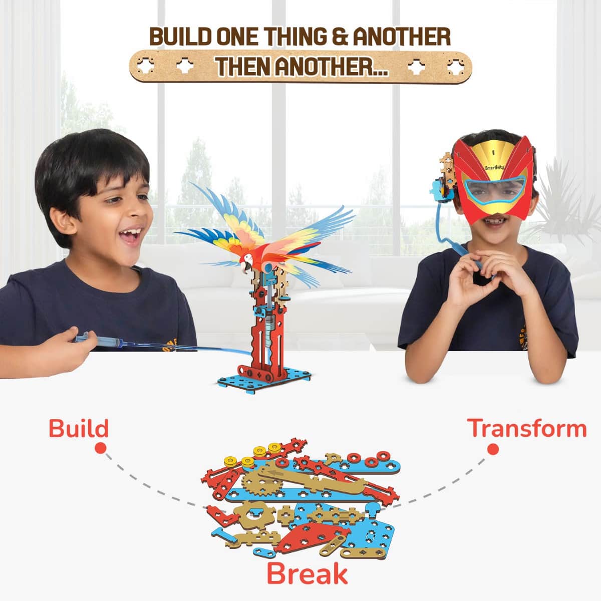 Smartivity Multi Builds Hydraulics Kit Robotics Toy Unisex, 5-7 Years