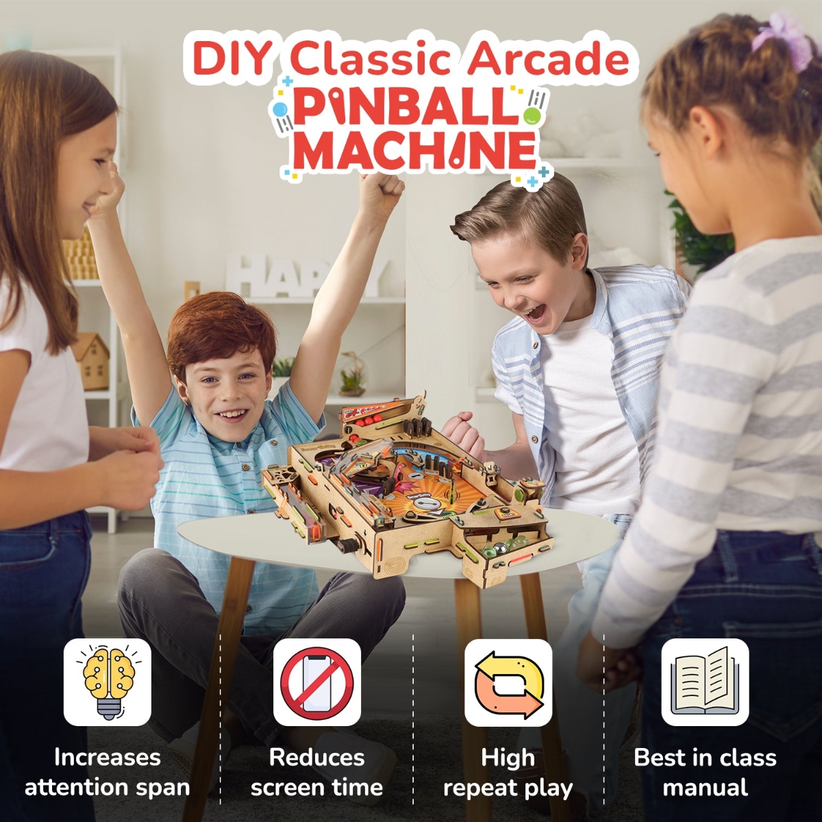 Smartivity Pinball Machine Unisex, 8-10 Years