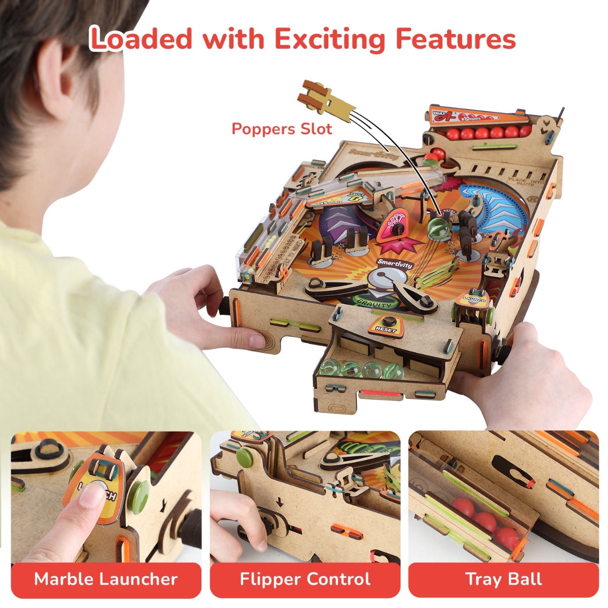 Smartivity Pinball Machine Unisex, 8-10 Years